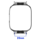 For Xiaomi Redmi Watch 3 Active Lustrous Meta Frame Case Smartwatch Protection Cover Fits 20MM Watch Strap - Silver - 3
