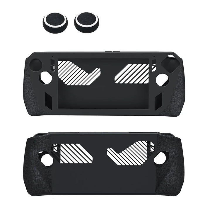 For ASUS ROG Ally Silicone Case Game Console Anti-Slip Protective Cover - Black - 2
