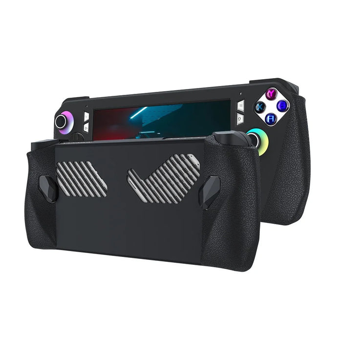 For ASUS ROG Ally Silicone Case Game Console Anti-Slip Protective Cover - Black - 3