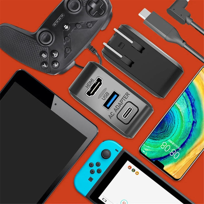 SW708 For Nintendo Switch Game Console Screen Connection Power Adapter HD Video Converter - US Plug - 2