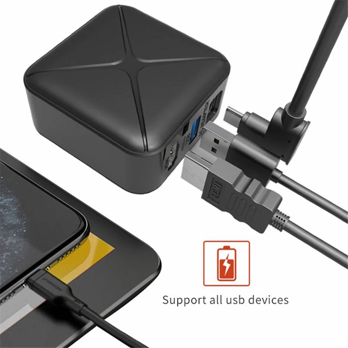 SW708 For Nintendo Switch Game Console Screen Connection Power Adapter HD Video Converter - US Plug - 5