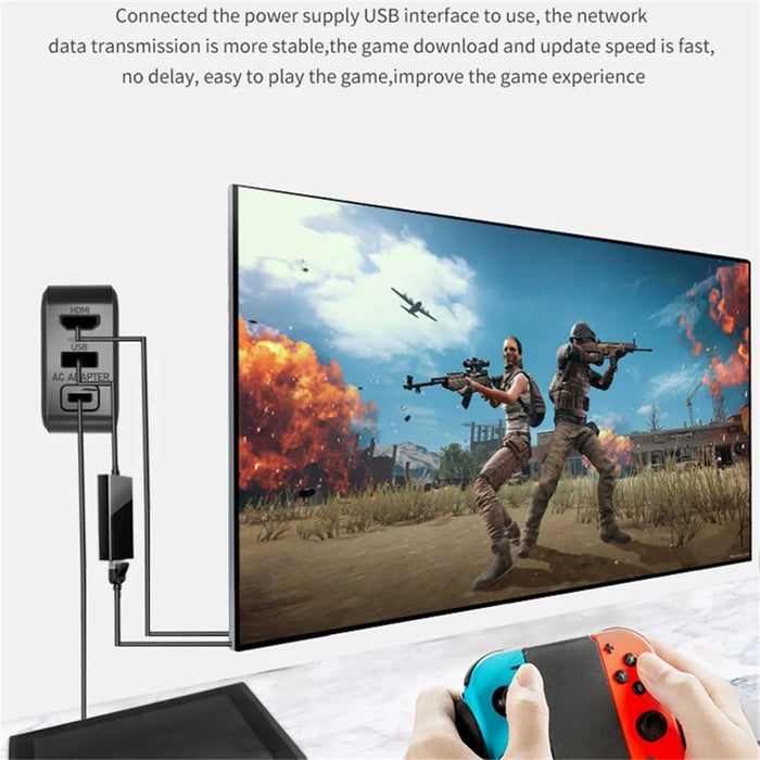 SW708 For Nintendo Switch Game Console Screen Connection Power Adapter HD Video Converter - US Plug - 6