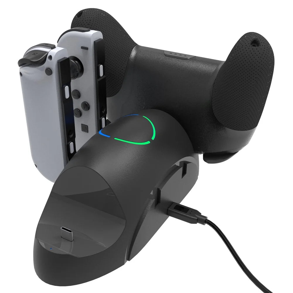SW168 Controller Charger Dock Station for Nintendo Switch Pro Joy-con 6-in-1 Charging Stand for Nintendo Switch - 2