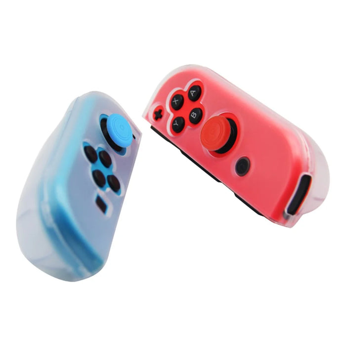 SW369 6-in-1 Clear Case Kit for Nintendo Switch , Anti-Scratch Shell Cover with Screen Protector and Grip Caps - 2