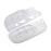 SW369 6-in-1 Clear Case Kit for Nintendo Switch , Anti-Scratch Shell Cover with Screen Protector and Grip Caps - 4