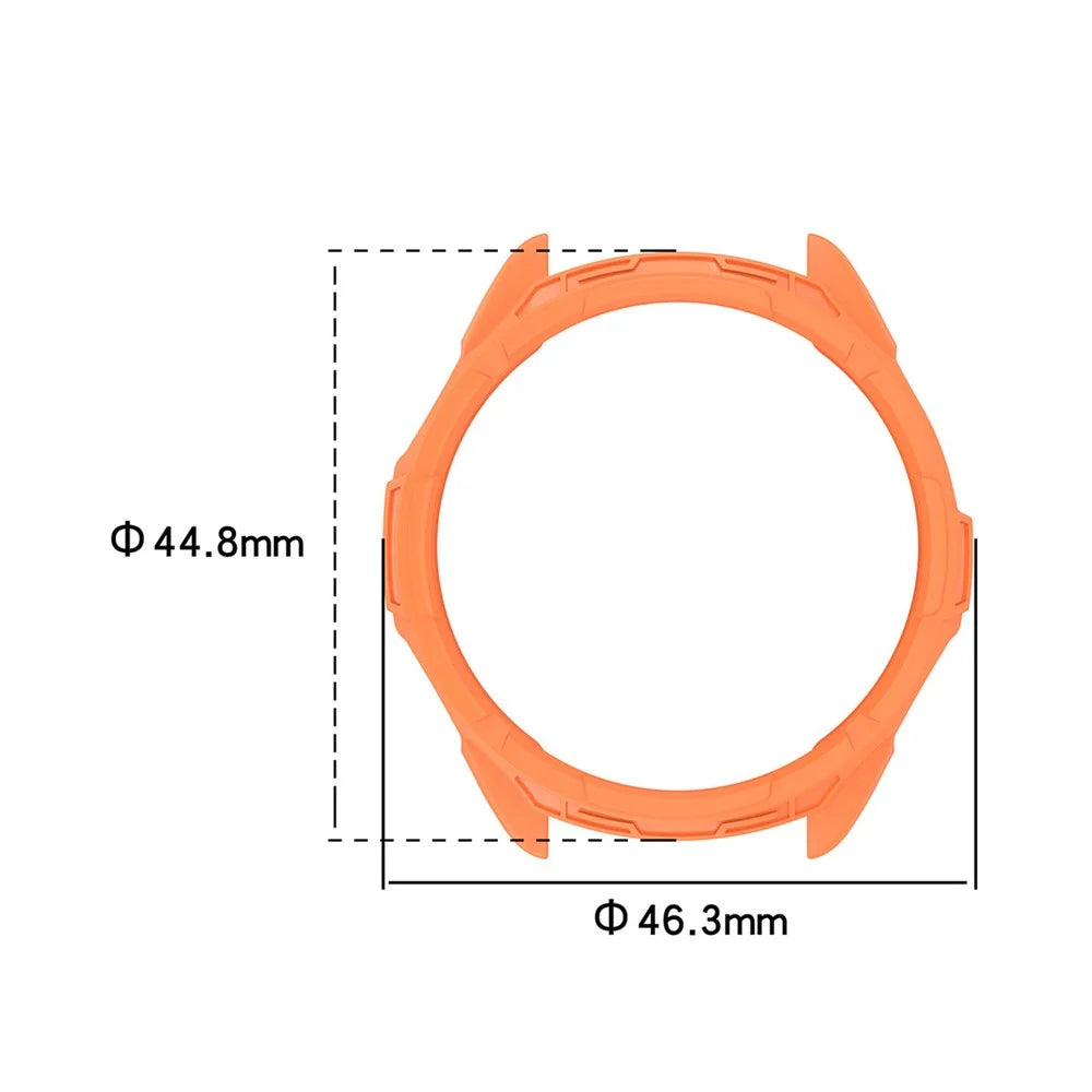 ENKAY HAT PRINCE For Garmin Fenix 7S / 7S Pro 42mm / epix Pro 42mm TPU Hollow Cover Anti-Drop Sports Watch Case Cover - Orange - 6