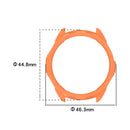 ENKAY HAT PRINCE For Garmin Fenix 7 / 7 Pro 47mm / epix Pro 47mm Anti-Drop Hollow Cover Sports Watch TPU Case Cover - Orange - 6