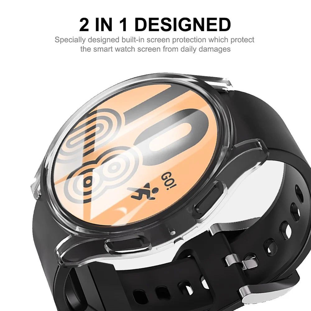 ENKAY HAT PRINCE For Samsung Galaxy Watch6 40mm Watch Case Transparent TPU Protective Frame Cover - 3