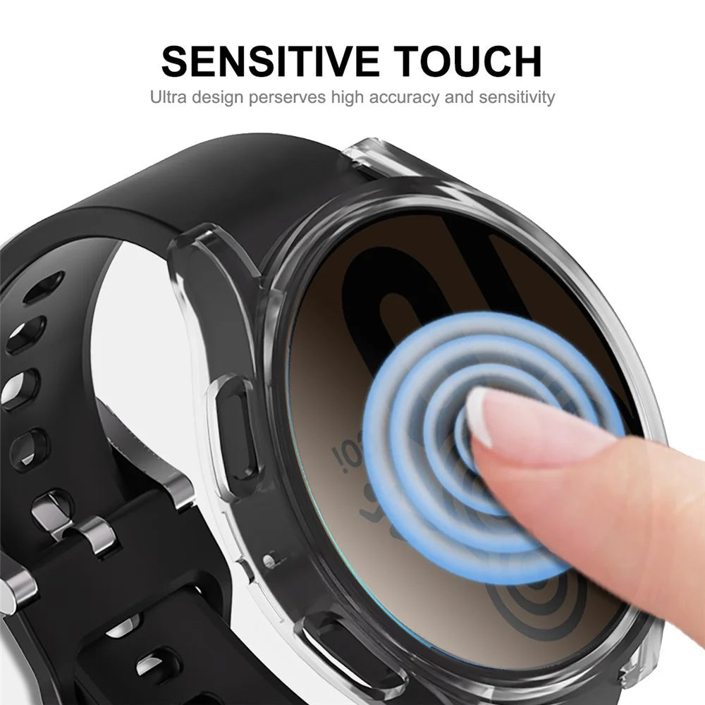 ENKAY HAT PRINCE For Samsung Galaxy Watch6 40mm Watch Case Transparent TPU Protective Frame Cover - 7