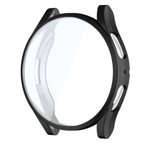 ENKAY HAT PRINCE For Samsung Galaxy Watch6 40mm TPU Watch Case Full Covering Electroplating Frame with Screen Film - Black - 1