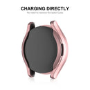 ENKAY HAT PRINCE For Samsung Galaxy Watch6 40mm TPU Watch Case Full Covering Electroplating Frame with Screen Film - Black - 4