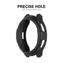 ENKAY HAT PRINCE For Samsung Galaxy Watch6 Classic 47mm Watch Case Hollow Half-Cover PC Frame with 0.2mm 2.15D 9H Tempered Glass Screen Film - Black - 4