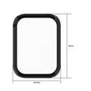 For Xiaomi Smart Band 8 Pro Hard PC Protective Watch Frame Case with Tempered Glass Screen Protector - Black - 6