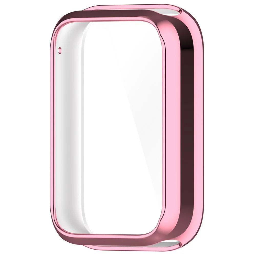For Xiaomi Smart Band 8 Pro TPU Watch Case Electroplating Frame Cover - Pink - 3