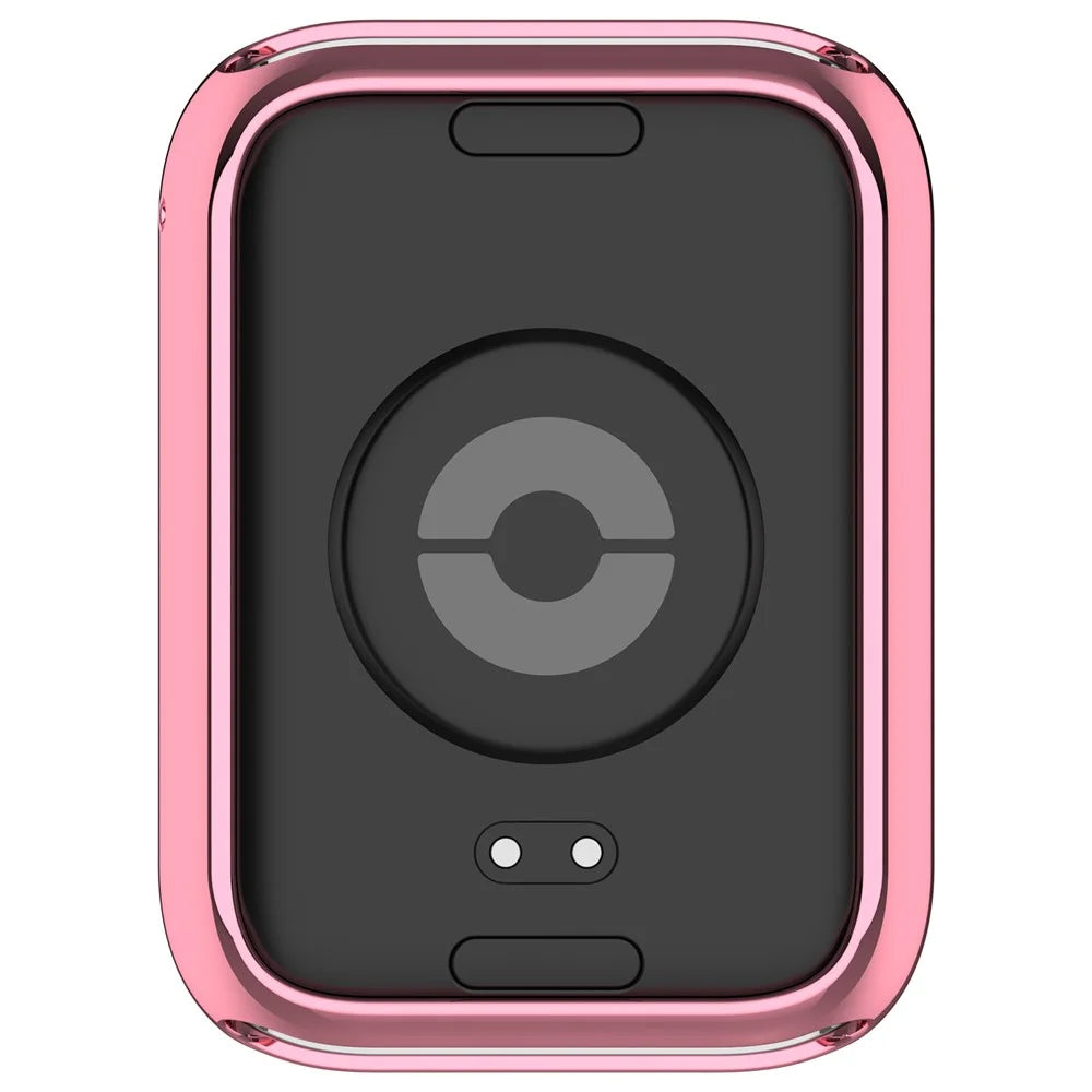 For Xiaomi Smart Band 8 Pro TPU Watch Case Electroplating Frame Cover - Pink - 7