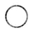 Type E Speed Scale Bezel Styling for Samsung Galaxy Watch6 Classic 47mm , Metal Bezel Ring Adhesive Cover - Black / White Characters - 1