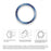 Type E Speed Scale Bezel Ring for Samsung Galaxy Watch6 Classic 43mm , Metal Smart Watch Bezel Adhesive Cover - Black / White Characters - 4