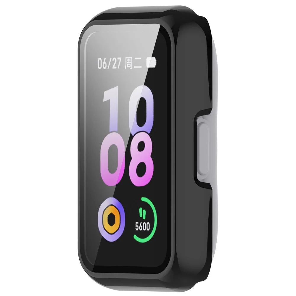 For Keep B4 Lite Hard PC Protective Case Watch Cover with Built-in Tempered Glass Screen Protector - Black - 5