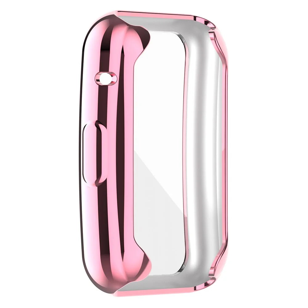 Protective Case for Huawei Watch Fit (TIA-B09 / TIA-B19) / Fit Special Edition (B39) / Fit New , Electroplating TPU Watch Cover - Pink - 4