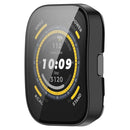For Huami Amazfit Bip 5 A2215 Overall Protective Case Hard PC Watch Cover with Tempered Glass Screen Protector - Black - 6