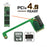 EP-022-2280MM NVME M-Key 22x30mm to 22x80mm Angled Extension SSD Upgrade Adapter Compatible with ROG Ally Gaming - 2