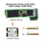 EP-022-2280MM NVME M-Key 22x30mm to 22x80mm Angled Extension SSD Upgrade Adapter Compatible with ROG Ally Gaming - 3