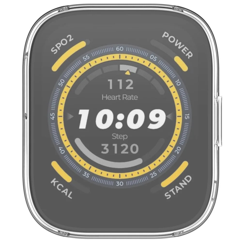 For Huami Amazfit Bip 5 (A2215) Soft TPU Watch Case All-Around Electroplating Cover - Transparent - 4