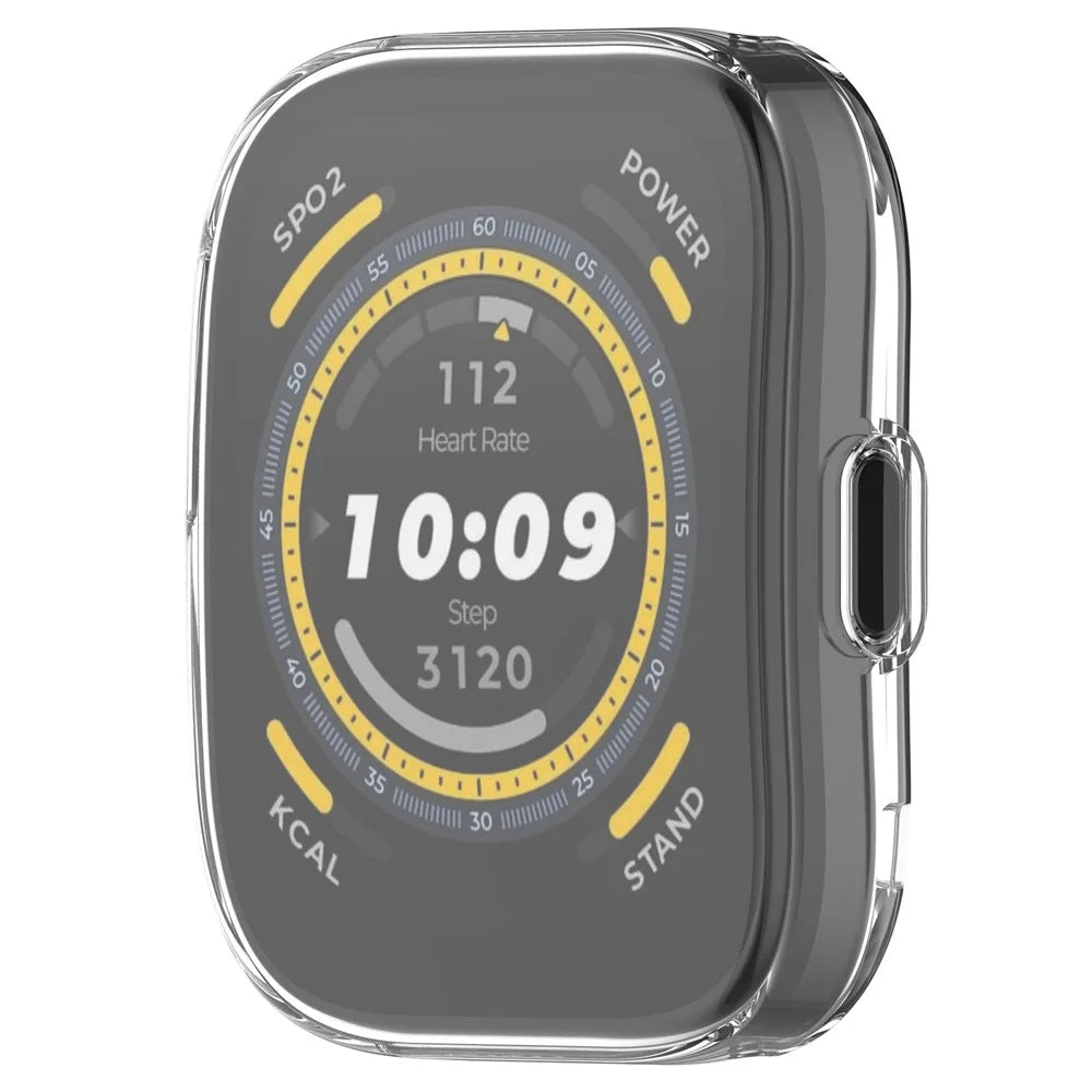 For Huami Amazfit Bip 5 (A2215) Soft TPU Watch Case All-Around Electroplating Cover - Transparent - 6