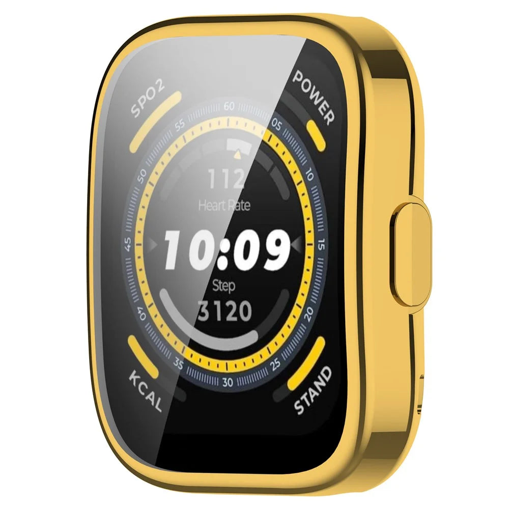 For Huami Amazfit Bip 5 (A2215) Electroplating TPU Watch Cover Overall Protective Case - Gold - 6