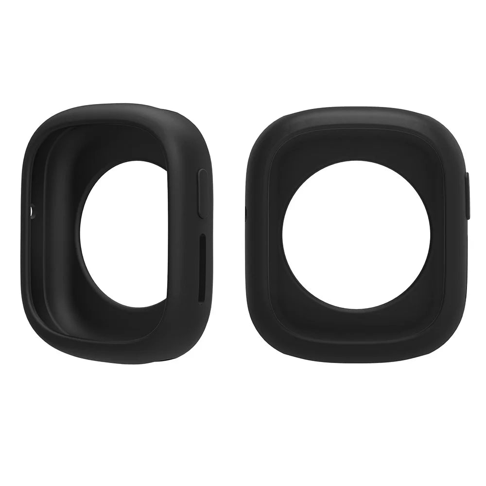 For Honor Watch 4 Silicone Case Protective Bumper Frame Watch Cover - Black - 4