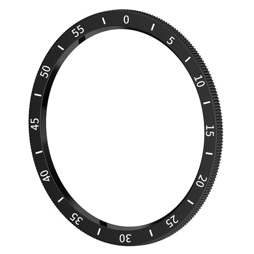 PC Watch Case Cover for Samsung Galaxy Watch6 Classic 43mm R950 Dial Plate Watch Bezel Ring - Black - 1