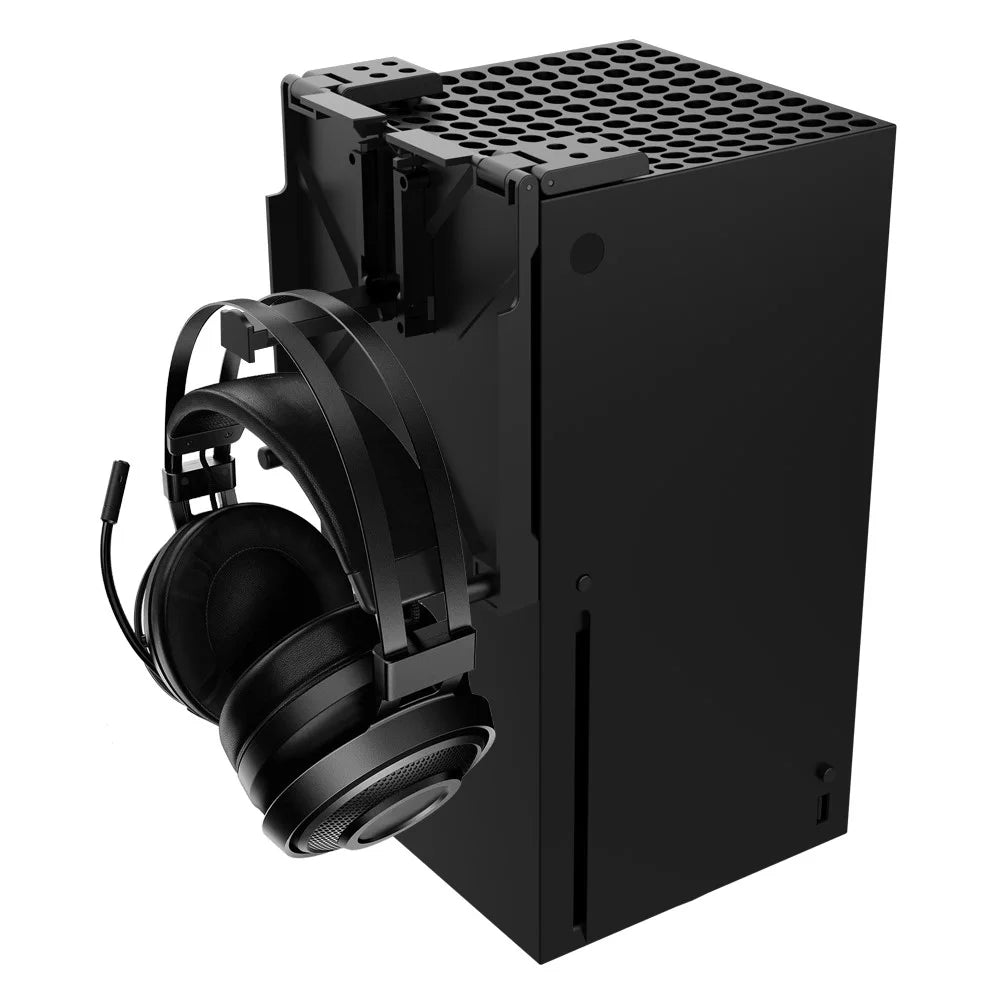 DOBE TYX-3609 Dust Cover for Xbox Series X Game Console Dust-Proof Protector with Headset Holder - 3