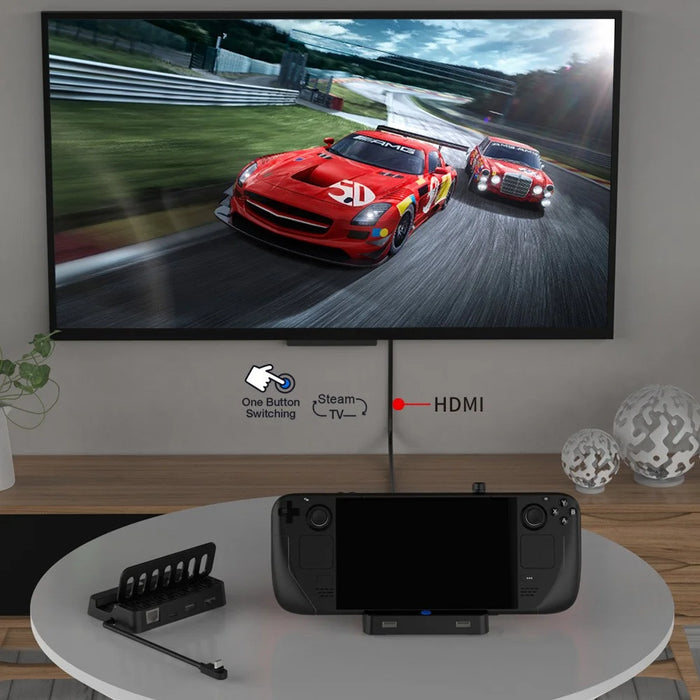 DOBE TY-2849 For Steam Deck Docking Station Converter with HD Video Port, Gigabit Ethernet, USB 2.0 and PD Fast Charging - 5