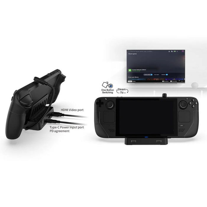 DOBE TY-2849 For Steam Deck Docking Station Converter with HD Video Port, Gigabit Ethernet, USB 2.0 and PD Fast Charging - 6