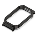 For Xiaomi Smart Band 8 Active / Redmi Smart Band 2 Watch Case Zinc Alloy Frame Work with 18mm Watchband - Black - 1