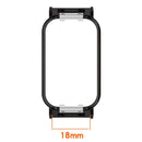 For Xiaomi Smart Band 8 Active / Redmi Smart Band 2 Watch Case Zinc Alloy Frame Work with 18mm Watchband - Black - 4
