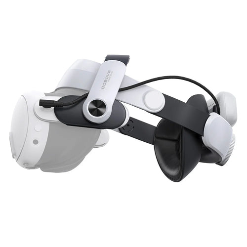 BOBOVR M3 Pro VR Head Strap for Meta Quest 3S / Quest 3 with Magnetic Detachable 5200mAh Battery Pack - 1