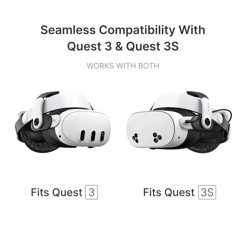 BOBOVR M3 Pro VR Head Strap for Meta Quest 3S / Quest 3 with Magnetic Detachable 5200mAh Battery Pack - 2
