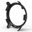 For Mibro Lite 2 Hard PC Bumper Case with Tempered Glass Screen Film Watch Case Cover - Black - 5