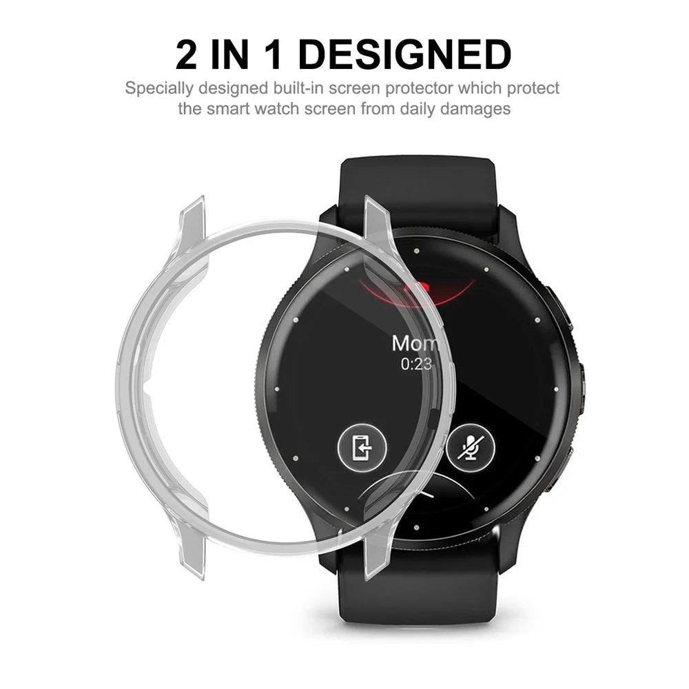 ENKAY HAT PRINCE For Garmin Venu 3 Transparent TPU Cover Anti-scratch Watch Case - 3