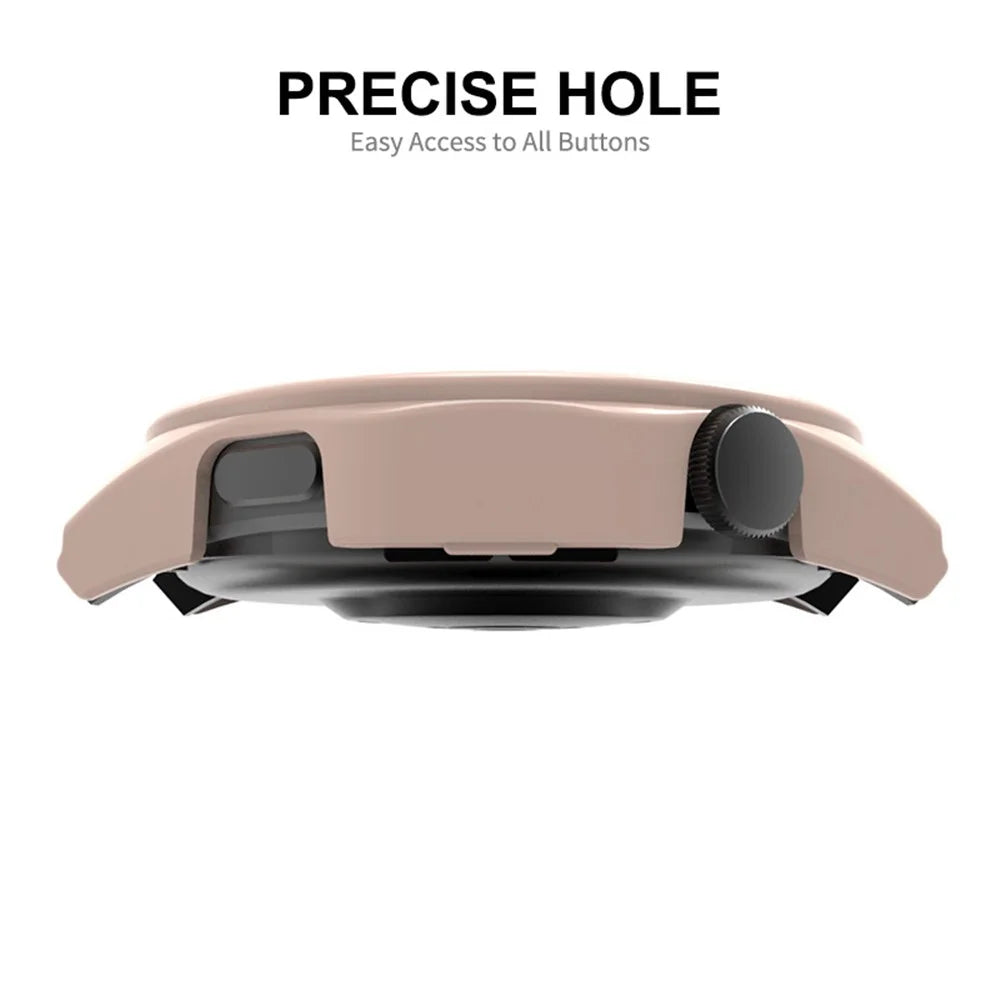 ENKAY Hat Prince For Huawei Watch GT 4 46mm Full Cover PC Watch Case with HD Tempered Glass Film - Black - 5