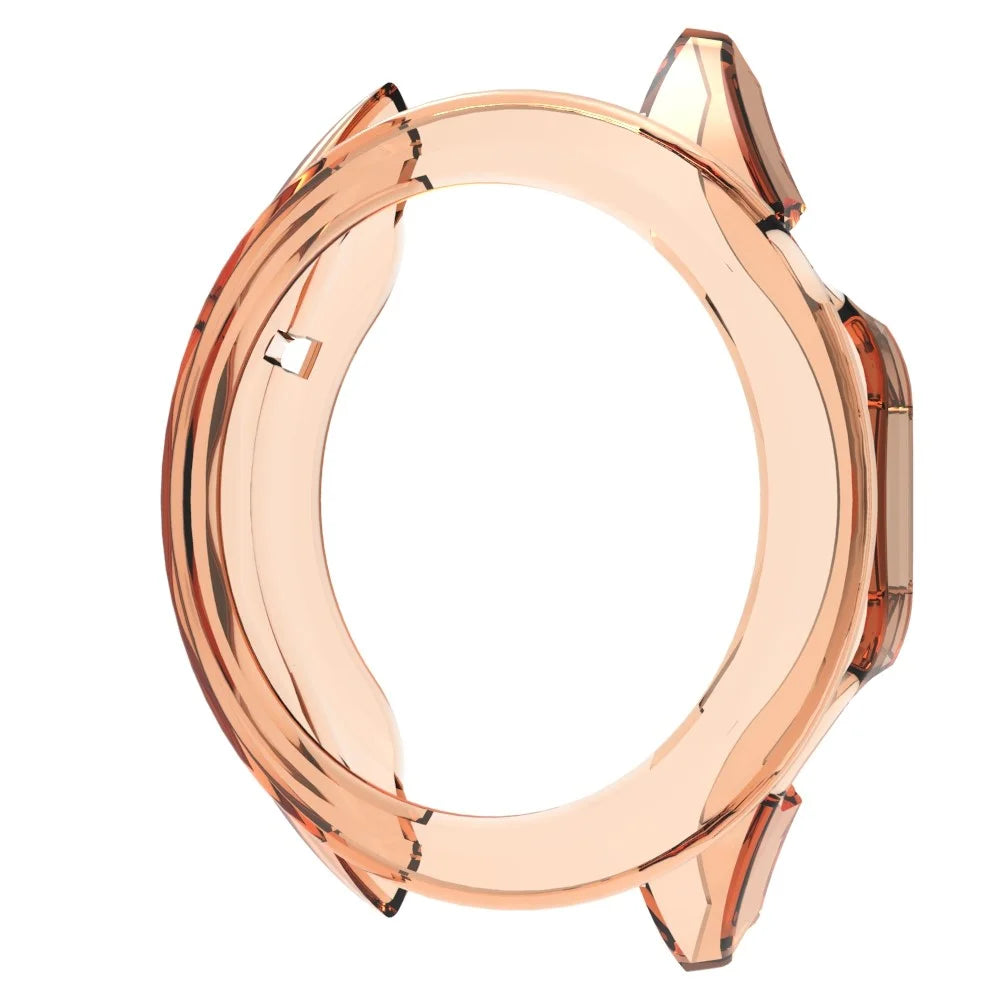 For Huawei Watch GT 4 46mm Protective Frame TPU Hollow Out Anti-drop Watch Case - Transparent Orange - 2