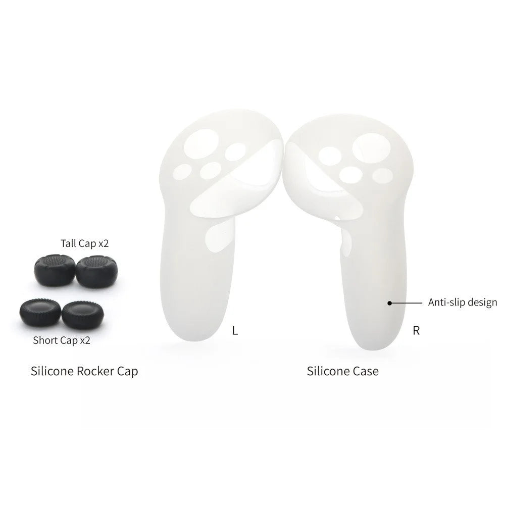 DOBE TY-3829 For Meta Quest 3 / Oculus Quest 3 VR Handle Anti-Collision Protection Sleeve Rocker Cap Silicone Case Guard - 3