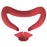 For Meta Quest3 VR Eye Mask Silicone Dust-proof Protective Cover with Nose Support - Red - 1