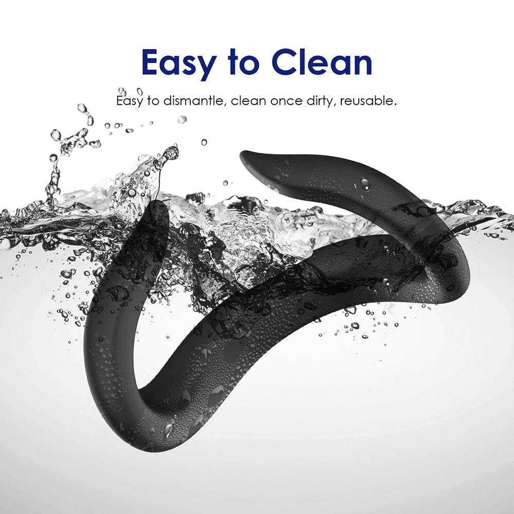 WOLMTT For Meta Quest 3 VR Silicone Eye Mask Anti-sweat Protective Cover - Black - 5