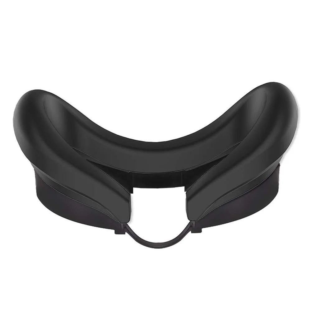 For Meta Quest 3 VR Headset Eye Mask Soft Silicone Anti-sweat Protective Cover - Black - 1