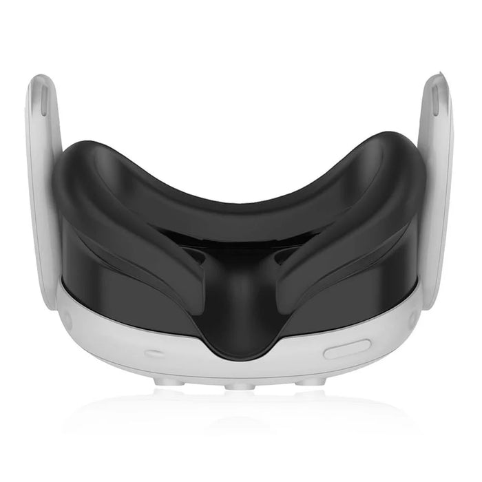 For Meta Quest 3 VR Headset Eye Mask Soft Silicone Anti-sweat Protective Cover - Black - 2
