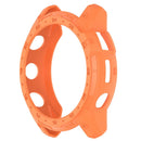 For Garmin Tactix 7 AMOLED Edition Watch Case Hollow TPU Frame with Dial Plate - Orange - 4