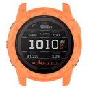 For Garmin Tactix 7 AMOLED Edition Watch Case Hollow TPU Frame with Dial Plate - Orange - 6