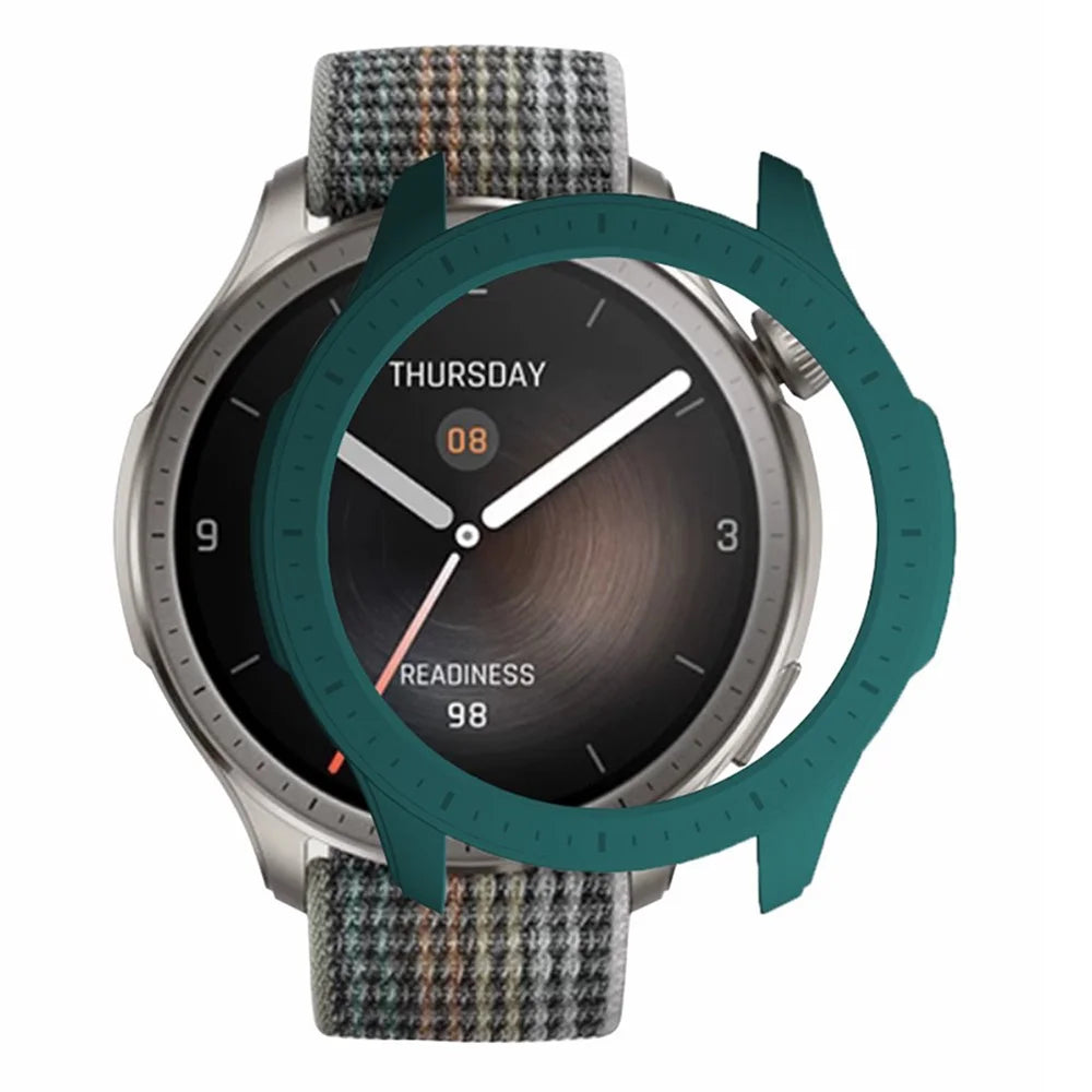 For Huami Amazfit Balance Hard PC Hollow Watch Case Protective Watch Cover - Midnight Green - 1